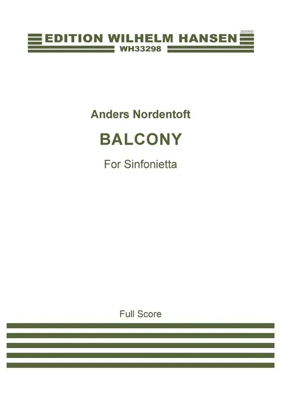 Anders Nordentoft Balcony (2020) Orchester