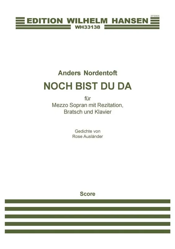 Anders Nordentoft Noch Bist Du Da Kammerensemble