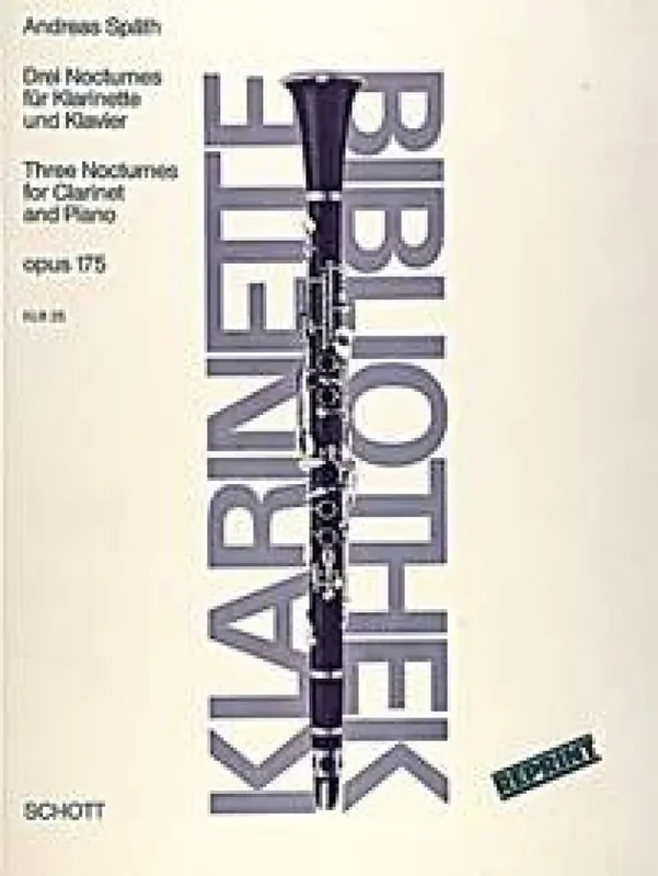 Andreas Spaeth Three Nocturnes op. 175 Klarinette mit Begleitung