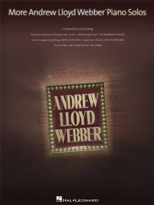 Andrew Lloyd Webber More Andrew Lloyd Webber Piano Solos Klavier Solo