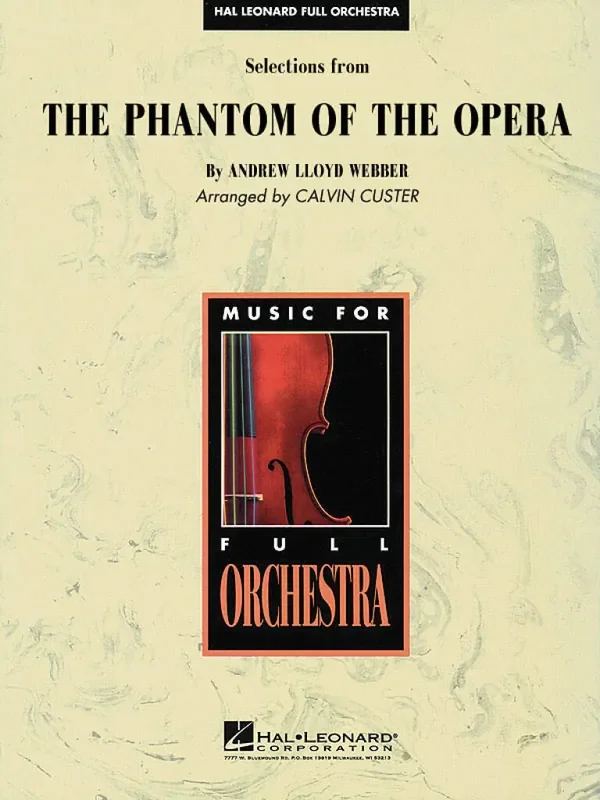 Andrew Lloyd Webber Selections From The Phantom Of The Opera (Arr. Calvin Custer) Orchester