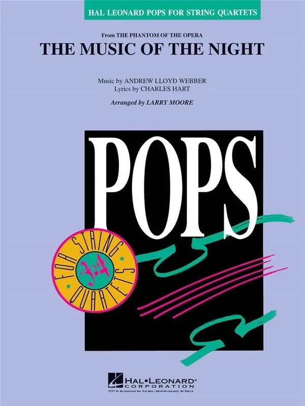 Andrew Lloyd Webber The Music of the Night (from Phantom of the Opera) (Arr. Larry Moore) Streichquartett