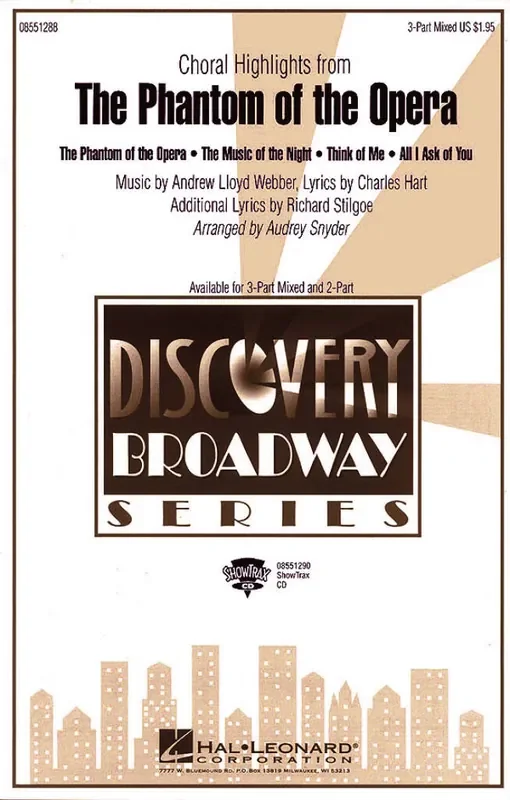 Andrew Lloyd Webber The Phantom of the Opera (Choral Highlights) (Arr. Audrey Snyder) Gemischter Chor mit Begleitung
