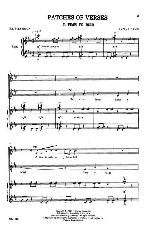 Anita Davis Patches Of Verses (Arr. Anita Davis) Frauenchor mit Klavier/Orgel