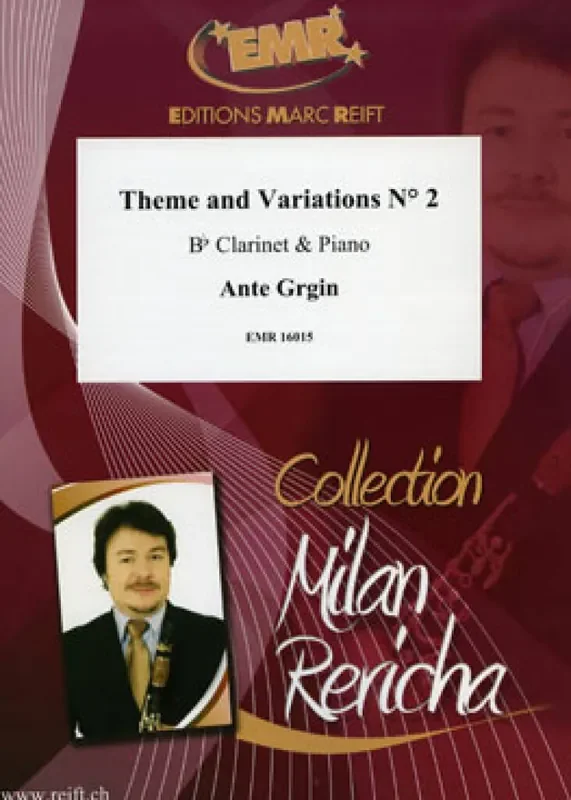 Ante Grgin Theme and Variations N° 2 Klarinette mit Begleitung