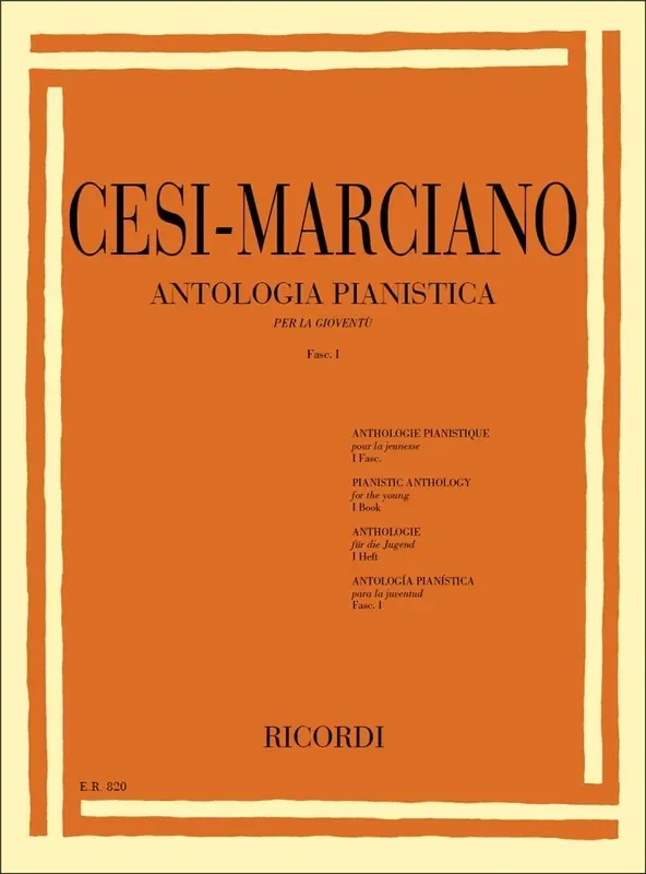 Antologia Pianistica Per La Gioventù – Fasc. I Klavier Solo