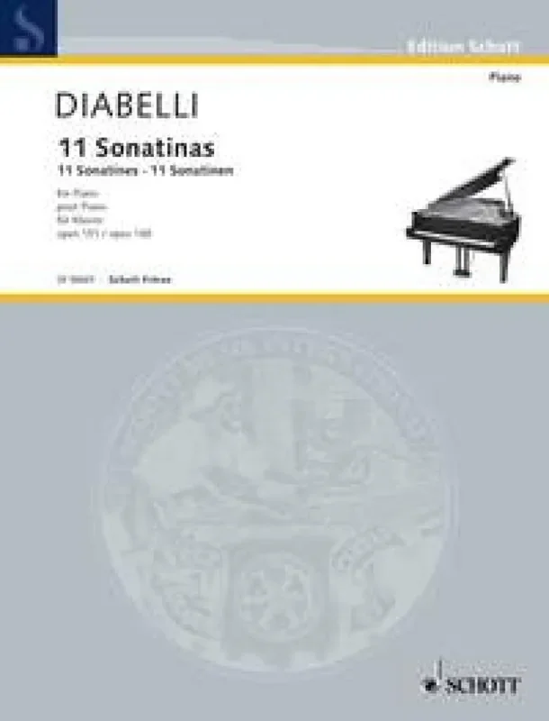Anton Diabelli 11 Sonatines op. 151 + 168 Klavier Solo