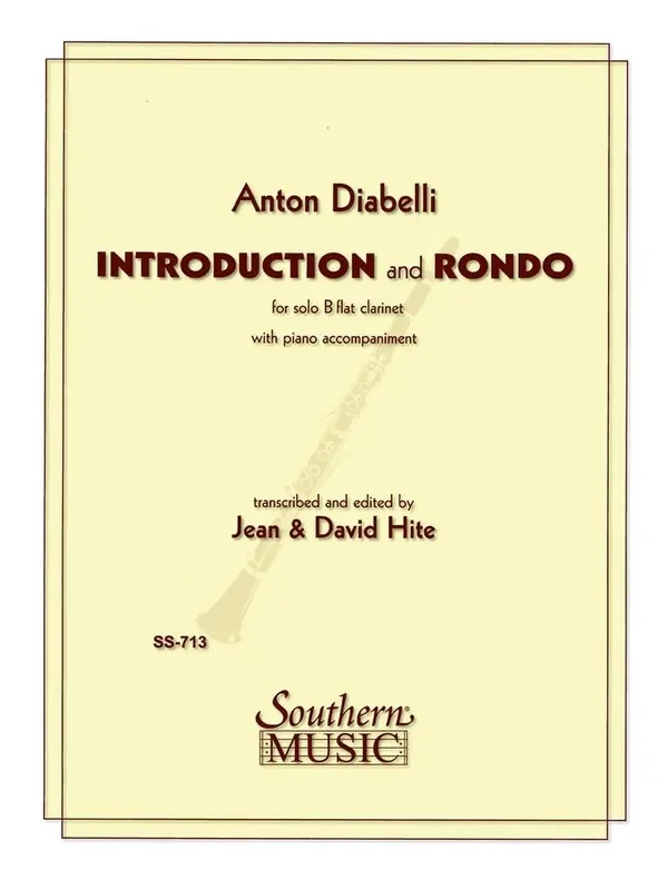 Anton Diabelli Introduction and Rondo (Arr. David Hite) Klarinette Solo