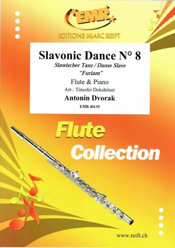 Antonin Dvorak Slavonic Dance No. 8 Flöte mit Begleitung