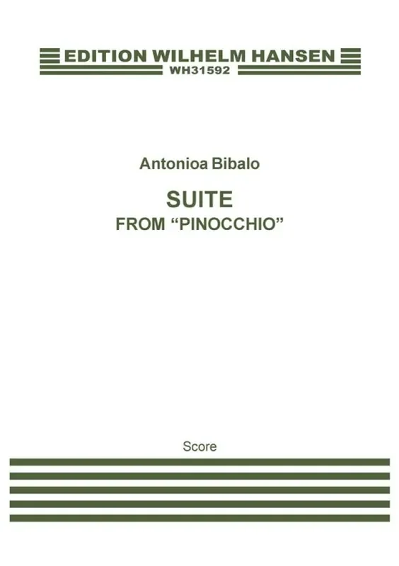 Antonio Bibalo Suite From „Pinnochio“ Score Orchester