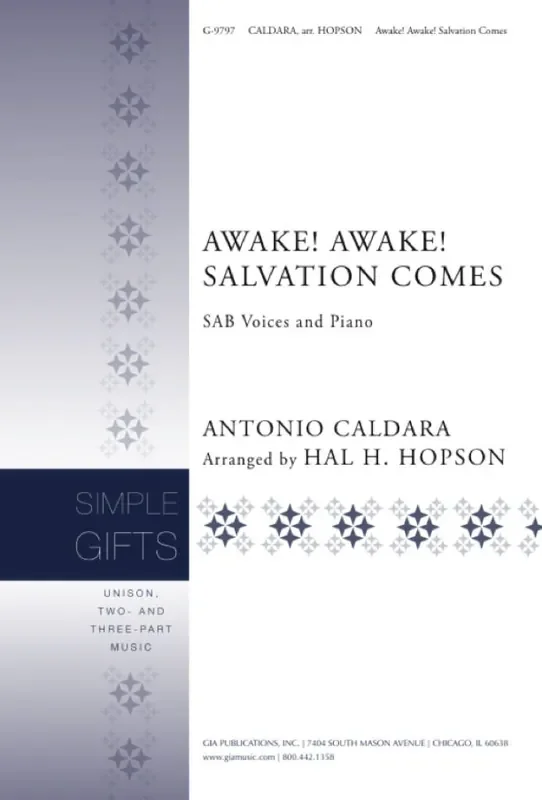Antonio Caldara Awake Awake Salvation Comes (Arr. Hal H. Hopson) Gemischter Chor mit Klavier/Orgel