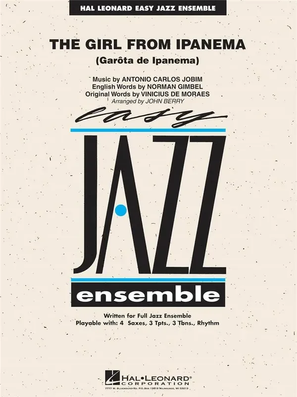 Antonio Carlos Jobim The Girl from Ipanema (Arr. John Berry) Jazz Ensemble