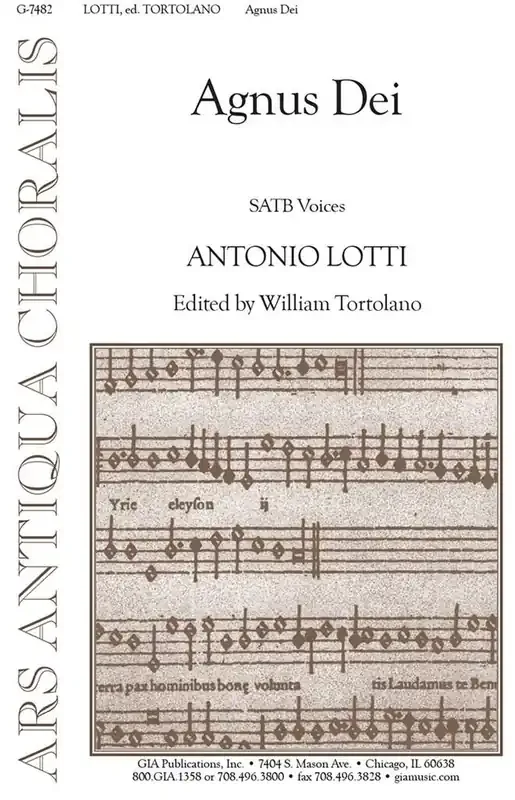 Antonio Lotti Agnus Dei Gemischter Chor mit Begleitung