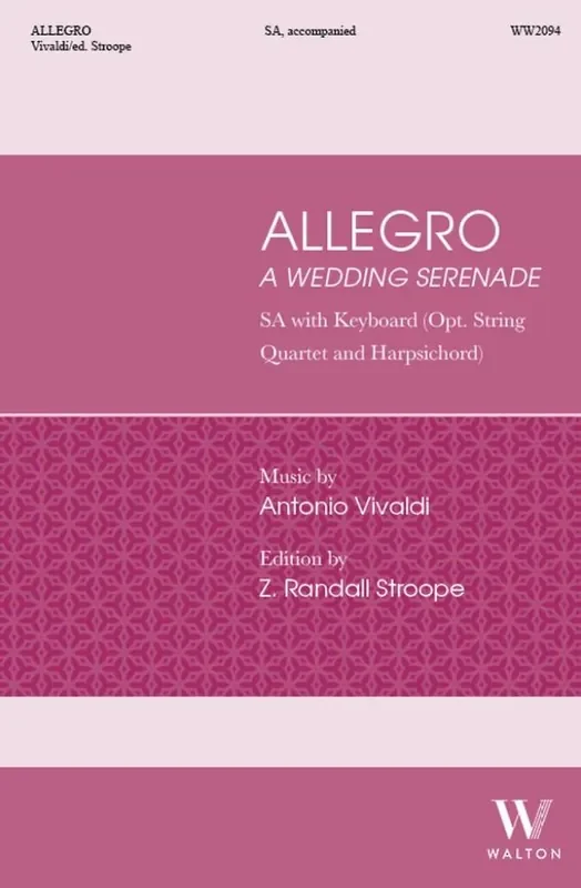 Antonio Lucio Vivaldi Allegro Frauenchor mit Klavier/Orgel