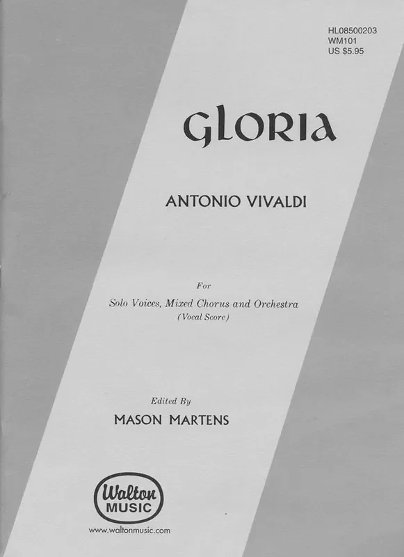 Antonio Vivaldi Gloria (Arr. Mason Martens) Gemischter Chor mit Begleitung