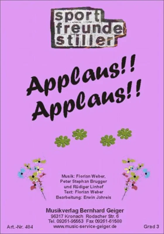 Applaus, Applaus! (Arr. Erwin Jahreis) Blasorchester