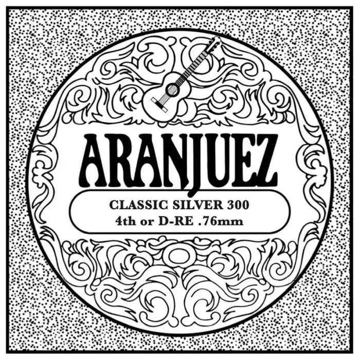 Aranjuez Classic Silver D-4 string, silverplated wound nylon, medium gauge