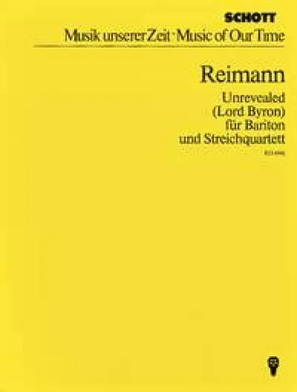 Aribert Reimann Unrevealed Kammerensemble