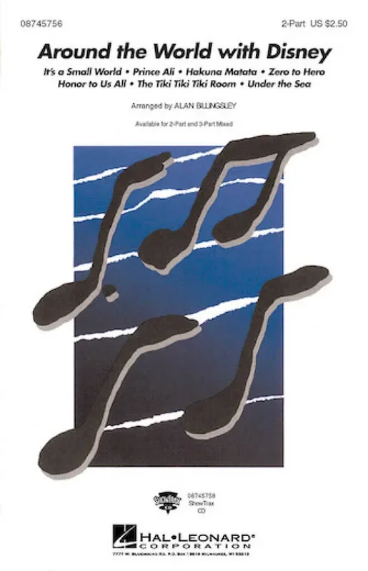 Around the world with Disney (Arr. Alan Billingsley) Frauenchor mit Begleitung