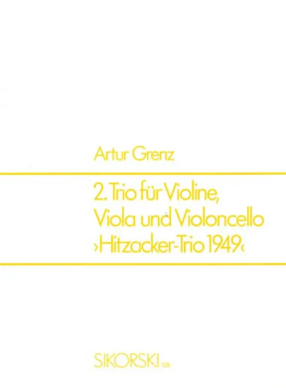 Artur Grenz Trio Nr. 2 Streichtrio
