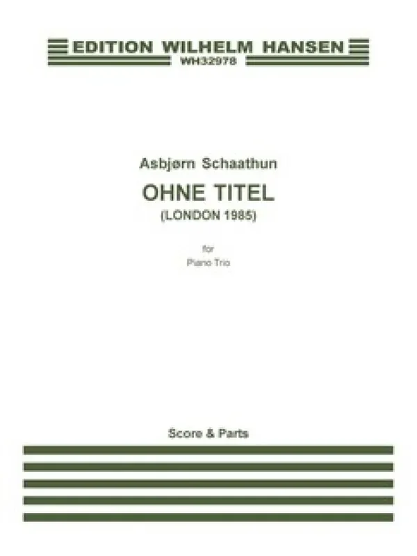 Asbjørn Schaathun Ohne Titel Kammerensemble