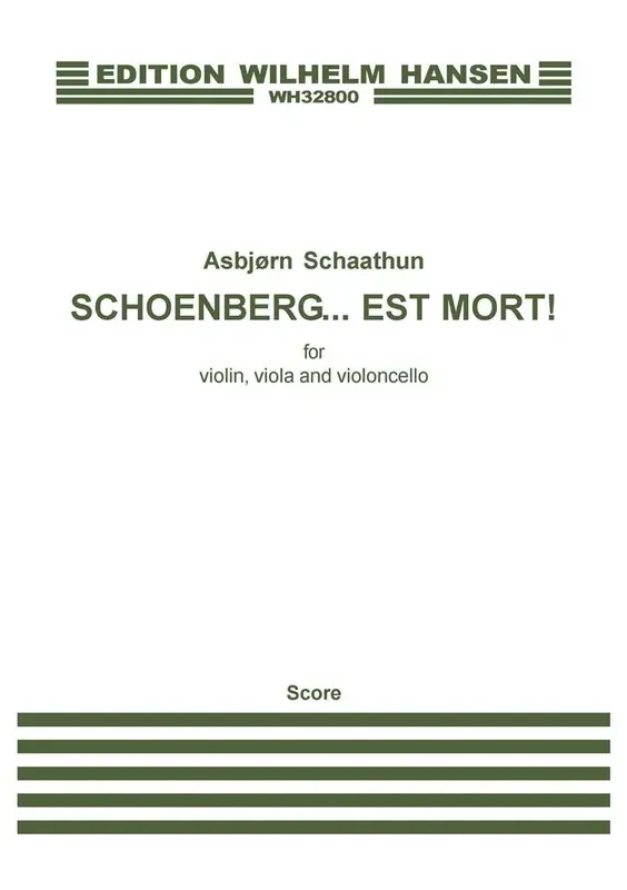 Asbjørn Schaathun Schoenberg…est mort! Streichensemble