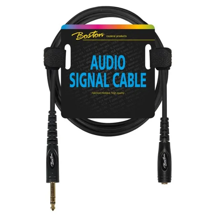 Audio signaalkabel, 6.3mm female jack stereo naar 6.3mm jack stereo, 3 meter