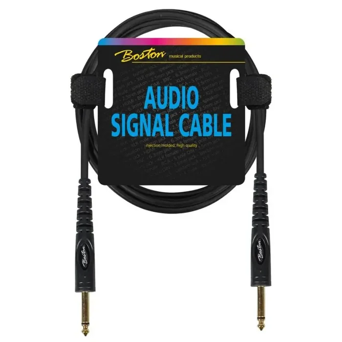 Audio signaalkabel, 6.3mm jack mono naar 6.3mm jack mono 3 meter