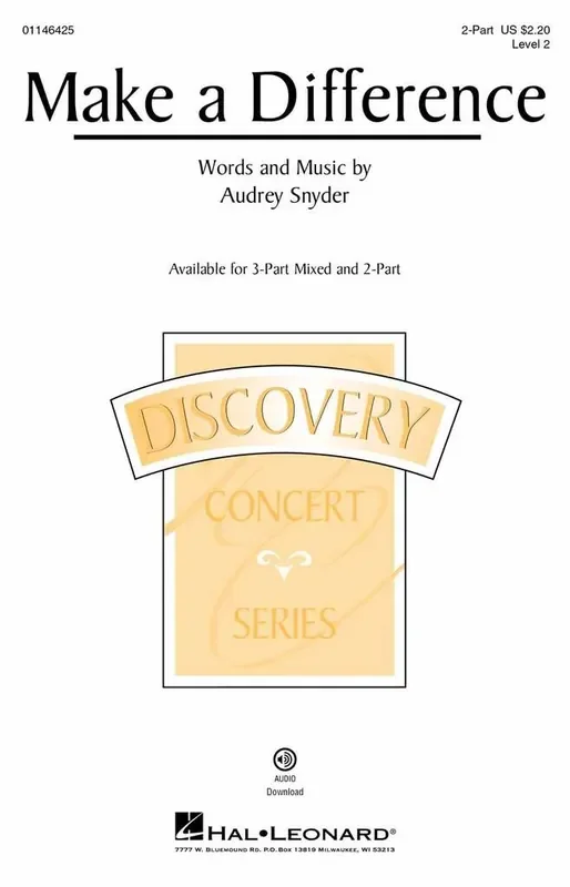 Audrey Snyder Make a Difference Gemischter Chor mit Begleitung