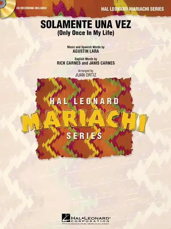 Augustin Lara Solamente Una Vez (Arr. Juan Ortiz) Kammerensemble