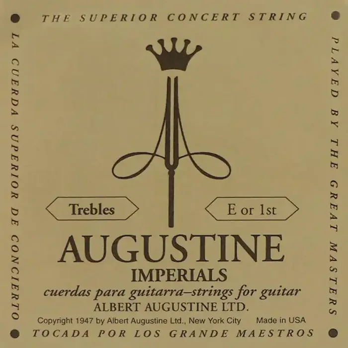 Augustine Imperial Trebles E-1 snaar voor klassieke gitaar, clear nylon, medium