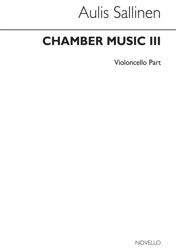 Aulis Sallinen Chamber Music III (Cello Part) Streichorchester mit Solo