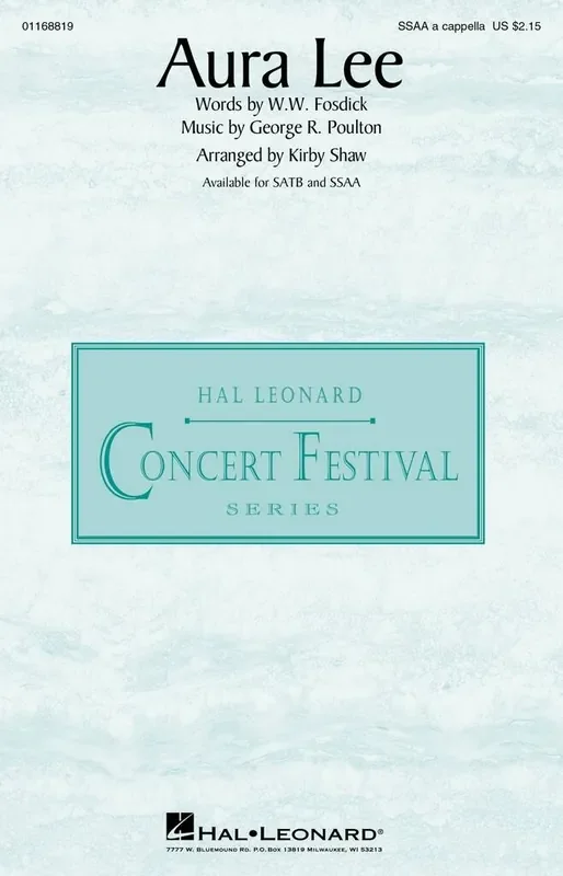 Aura Lee (Arr. Kirby Shaw) Frauenchor A cappella