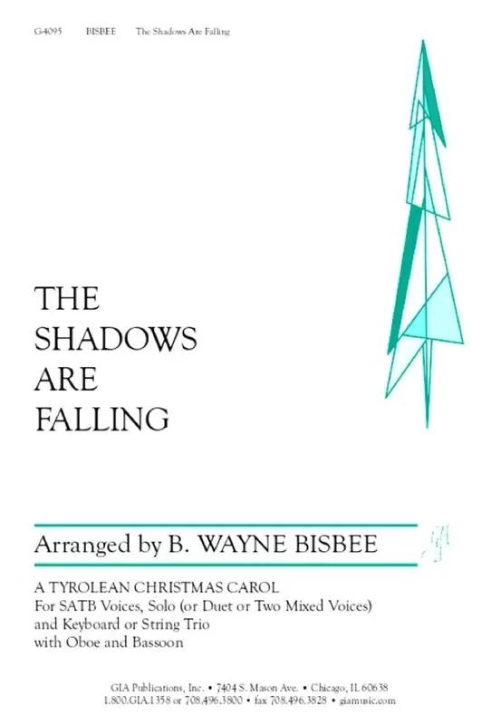 B. Wayne Bisbee The Shadows Are Falling Gemischter Chor mit Ensemble