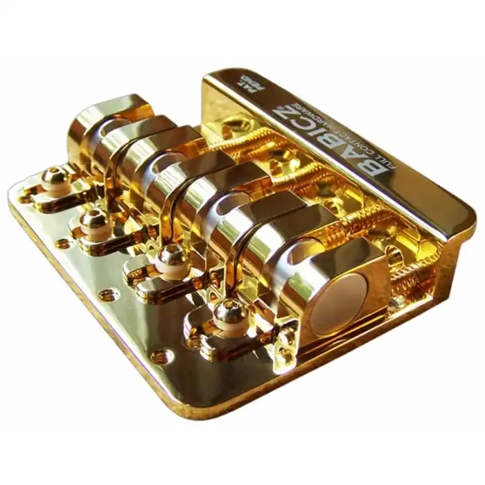 Babicz FCH-4 Bass Bridge – 5 Hole Mount – Gold