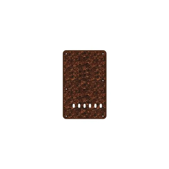 Back plate, string spacing 11,2mm, tiger brown pearl, 2 ply, standard Strat, 86x138mm