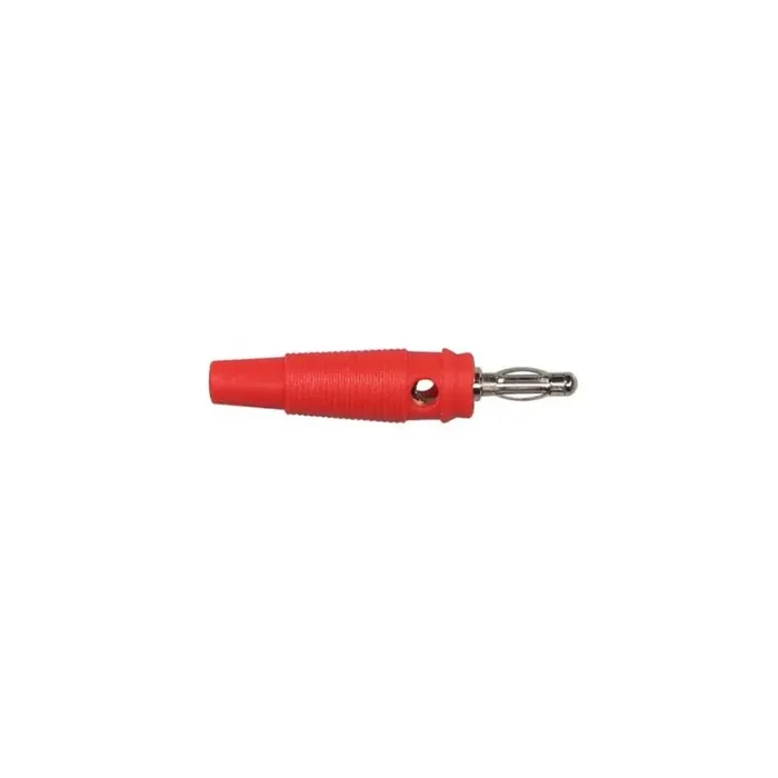 Banaan-plug, 1-polig, pvc rood