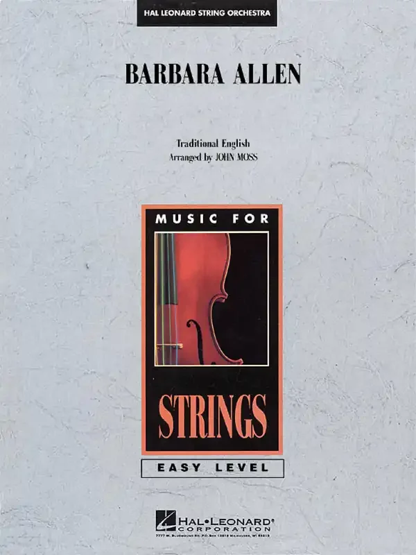 Barbara Allen (Arr. John Moss) Streichorchester