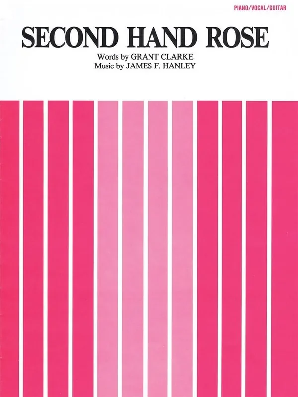 Barbra Streisand Second Hand Rose Klavier, Gesang, Gitarre (Songbooks)