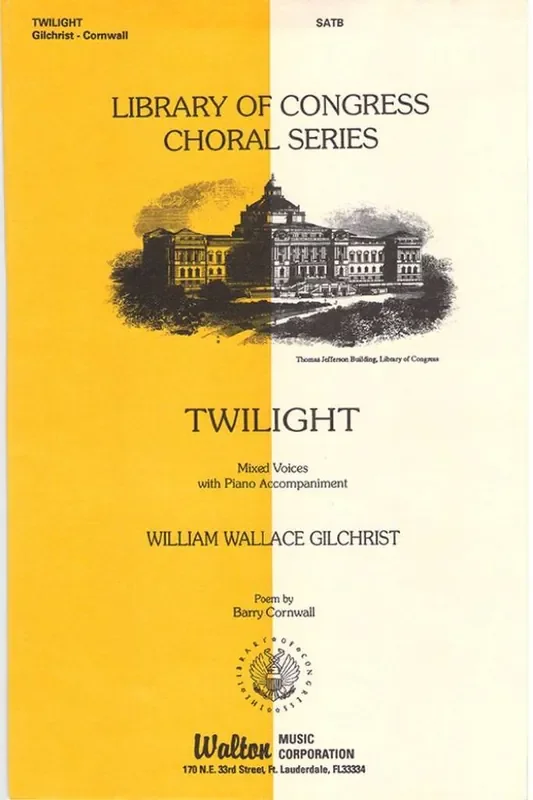 Barry Cornwall Twilight Gemischter Chor mit Begleitung
