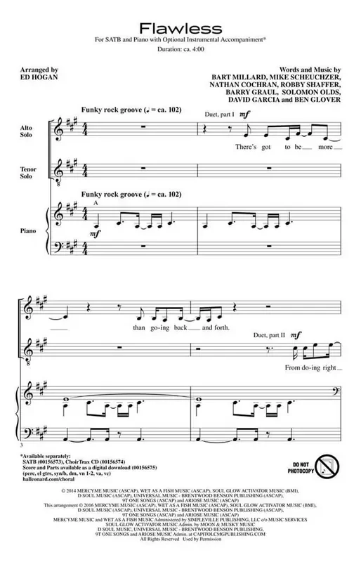 Barry Graul Flawless (Arr. Ed Hogan) Gemischter Chor mit Begleitung