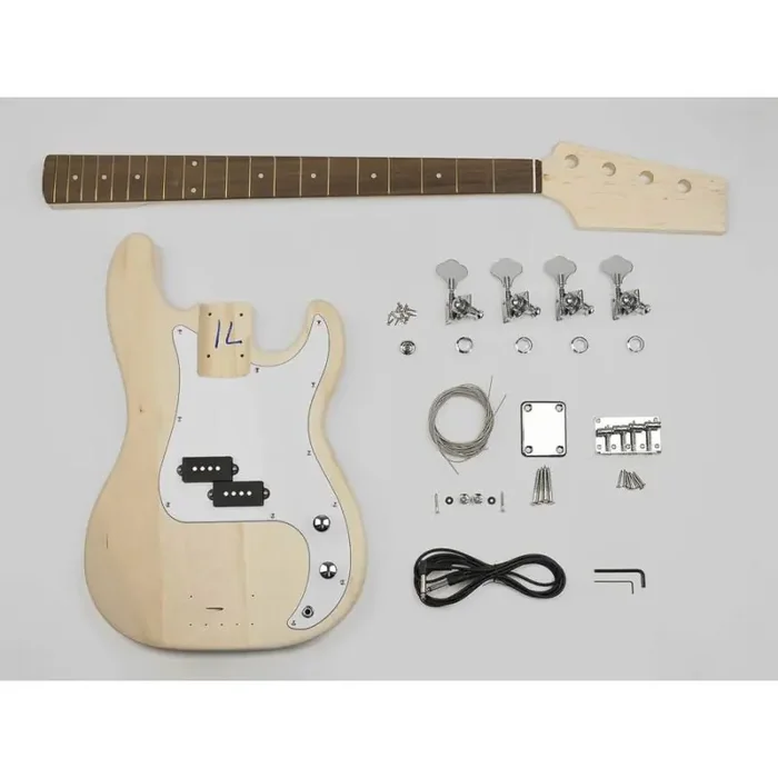 Bass guitar assembly kit, P-Bass model, basswood body, 20 fret