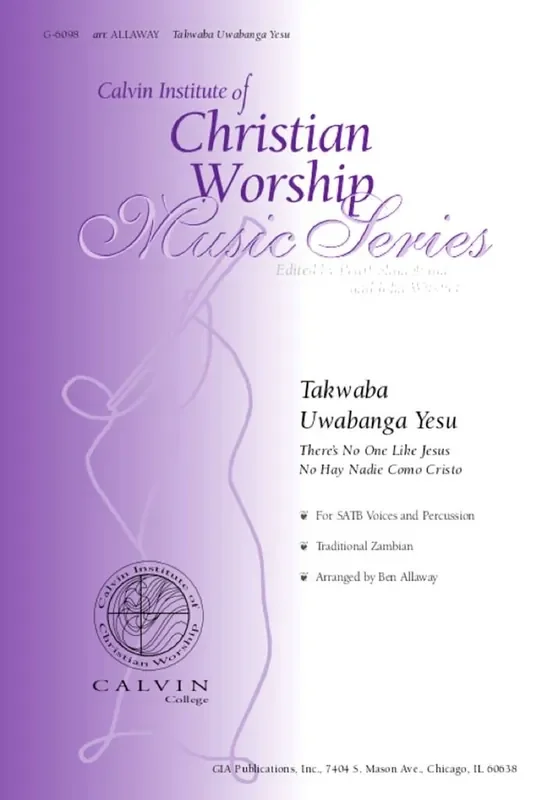 Ben Allaway Takwaba Uwabanga Yesu – Instrumental Part Gemischter Chor mit Begleitung