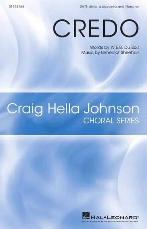 Benedict Sheehan Credo Gemischter Chor mit Begleitung