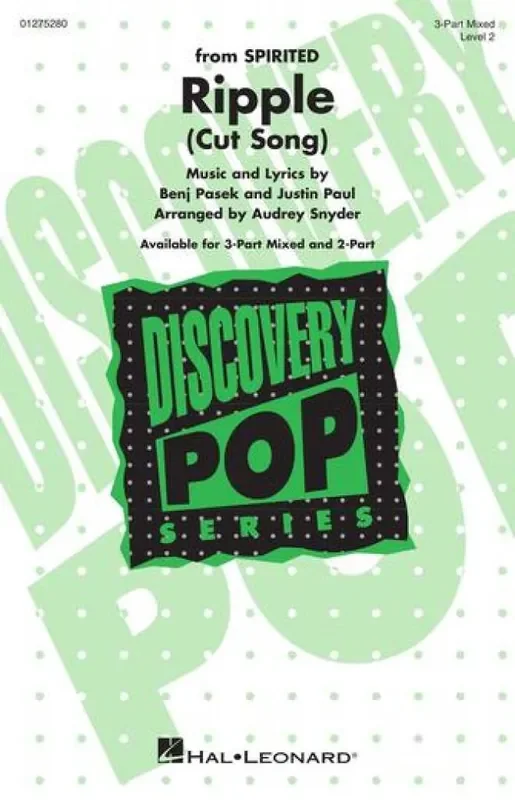 Benj Pasek Ripple (Cut Song) [from Spirited] (Arr. Audrey Snyder) Gemischter Chor mit Begleitung