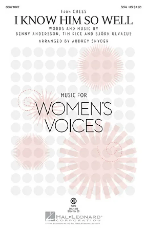 Benny Andersson I Know Him So Well (Arr. Audrey Snyder) Frauenchor mit Begleitung