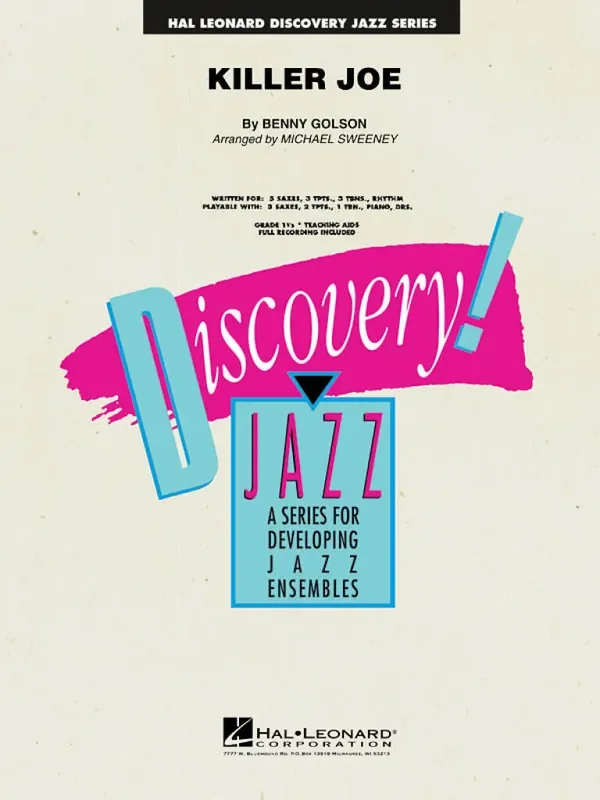 Benny Golson Killer Joe (Arr. Michael Sweeney) Jazz Ensemble