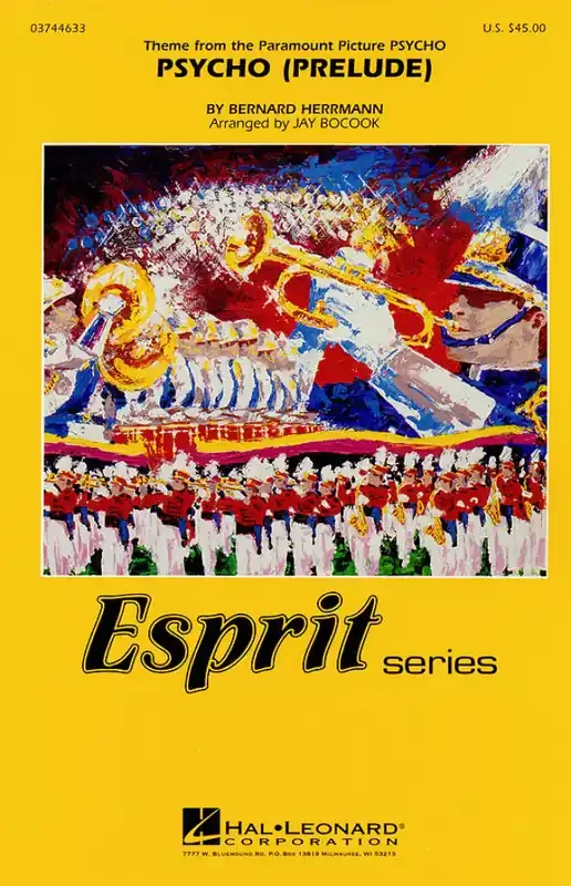 Bernard Herrmann Psycho Prelude (Arr. Jay Bocook) Marching Band