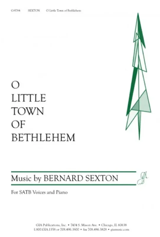 Bernard Sexton O Little Town Of Bethlehem Gemischter Chor mit Klavier/Orgel