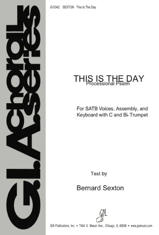 Bernard Sexton This Is the Day Gemischter Chor mit Klavier/Orgel